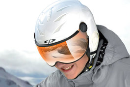 CP Camulino Skihelm mit Visier Kinder