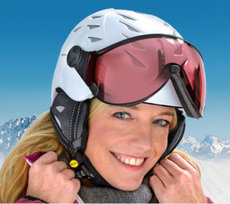 Skihelm mit Visier günstig kaufen im Sale