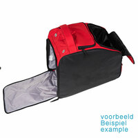 skischoenen tas en skihelm tas in &eacute;&eacute;n zwart-grijs 2