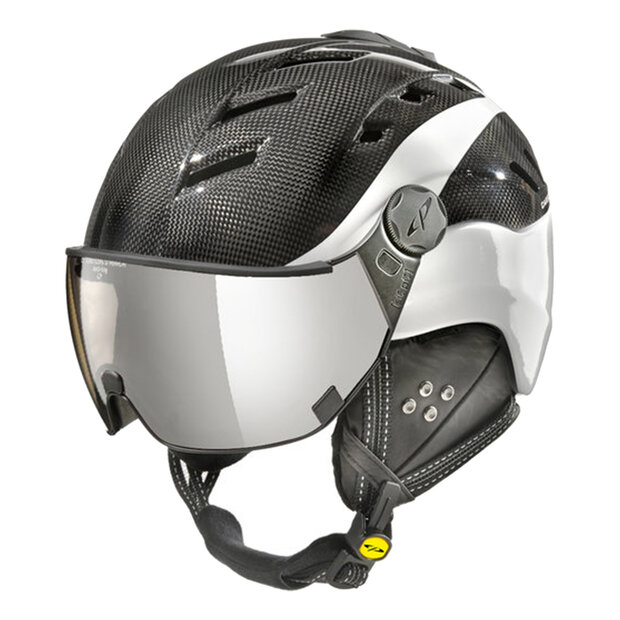 12123_Cp_Camurai_skihelm_vizier_carbon_wit_vario