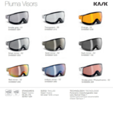 kask piuma los wissel vizier voor class skihelm wechselvisier ersatzvisier exchangeable visor ski helmet