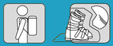 skihelm en skischoenentas ski helm tas-skihelm beutel-koffer-sack-tasche-ski helmet bag-case kind
