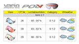121 cp skihelm vizier meekleurend en polariserend