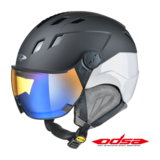 41226_Cp_Corao_skihelm_vizier_zwart-wit_pol_vario