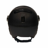 kask elite carbon brown skihelm back side