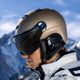 Kask Treasure gold skihelm met vizier foto