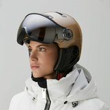 Kask Treasure gold skihelm met vizier foto 3