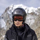 Skihelm met Vizier Kask Elite Photochromic Carbon Black - Smoke Pink Photochromic