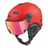 cp carachillo red skihelm mit visier 28