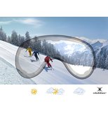 SLOKKER RAIDER SKIHELM - BLACK - PHOTOCHROMIC POLARIZED VISIER CAT. 1-2 - (☀/☁)_