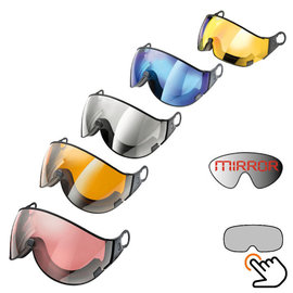 CP Ersatz Visier Einzelscheibe - für anderes Wetter / Look - passt auf Cp Helme