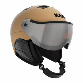 Kask Treasure Gold - Skihelm mit Visier - Spiegel Visier (☀) Cat.3