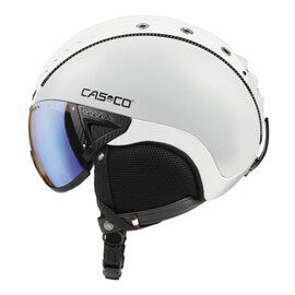 Skihelm Casco SP-2 Visier - Weiss - mit Vautron selbsttönend Visier