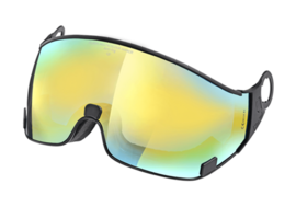 Cp 25 Visier helm Carachillo - Flash Gold Mirror  Cat. 1  ☁/❄/☀ - Fuer CP Carachillo XS Skihelme