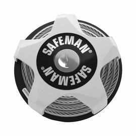 Safeman Skischloss weiss - Snowboardschloss - Helmschloss - Fahrradschloss