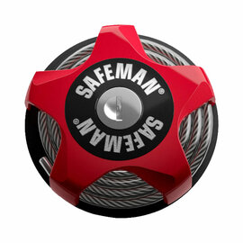 Safeman Skischloss rot - Snowboardschloss - Helmschloss - Fahrradschloss