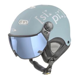 CP Carachillo XS skihelm blau matt - helm mit spiegel visier (☁/❄/☀)