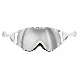 CASCO FX-70 CARBONIC SKIBRILLE - WEISS - MIRROR CAT. 2 - (☀/☁)