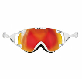 CASCO FX-70 CARBONIC SKIBRILLE - WEISS - MIRROR CAT. 2 - (☀/☁)
