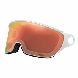 Mango Skihelm Visier Transparant Rot-weiss S2 (☁/☀)  - Für Mango Cusna & Quota Skihelm
