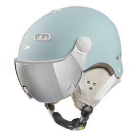 CP Carachillo Skihelm mit Visier blau | Extra sicher! | photochrom  Visier 