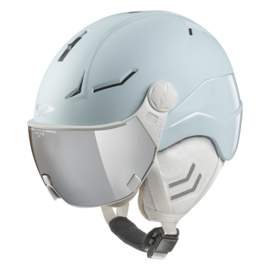 CP Coya+ Cashmere Skihelm mit Visier Blau | Extra sicher! | photochrom Visier 