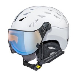CP Cuma Skihelm weiss - photochrom & polarisiert Visier (6 Optionen)