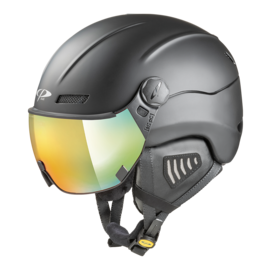 CP New Camurai Skihelm schwarz -  photochrom  Visier 