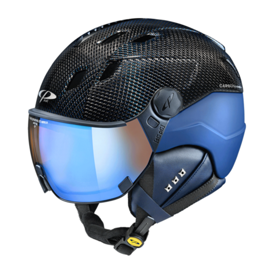 41426_Cp_Corao_skihelm_vizier_zwart_blauw_pol_vario