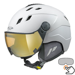 40130_Cp_Corao_skihelm_vizier_wit_vario