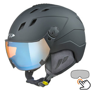 40226_Cp_Corao_skihelm_vizier_zwart_pol_vario