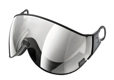 CP 02 clear silver mirror skihelm vizier single lens - mirror visor - visier verspiegelt