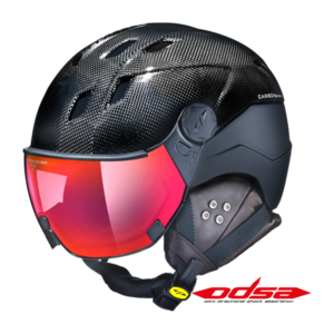 40928_Cp_Corao_skihelm_vizier_zwart_pol_vario