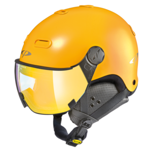 Snowboard helm met Vizier CP Carachillo - maize s.t. / maize - flash gold mirror